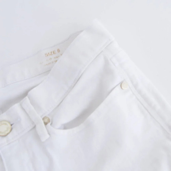 Lilly Pulitzer  South Ocean White Skinny Denim Jeans Size 8 - Picture 9 of 13